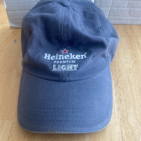 US Open 2006 Heineken light beer baseball cap. Cotton. Grayish blue. Adjustable